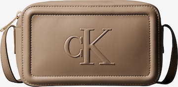 Calvin Klein Schoudertas in Bruin: voorkant