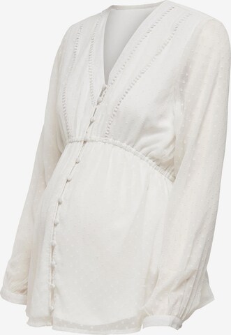 Only Maternity Blouse in White: front
