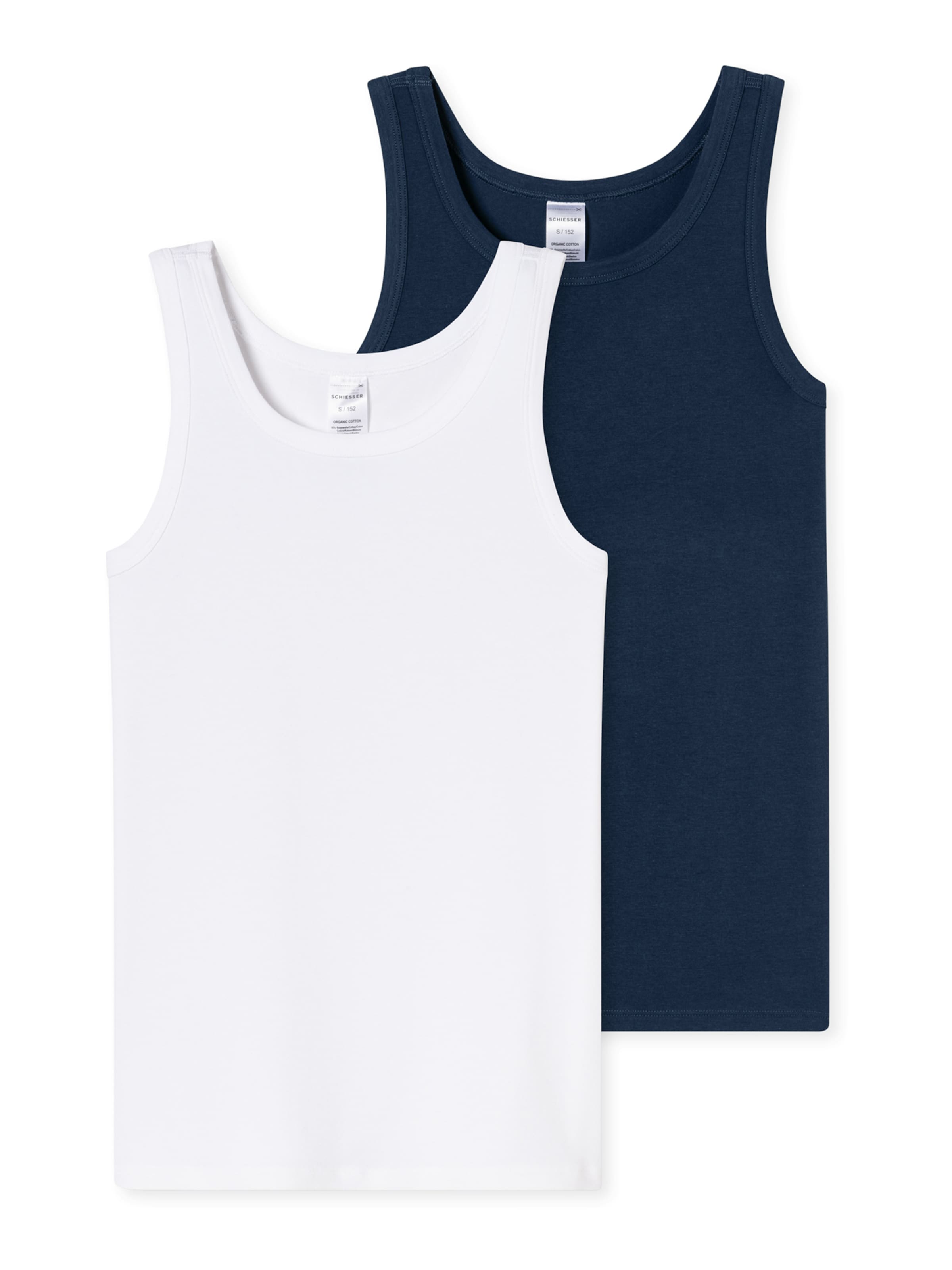 SCHIESSER Undershirt ' 95/5 Multipacks ' in White: front