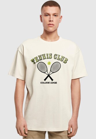 Maglietta 'Tennis Club' di Merchcode in beige: frontale