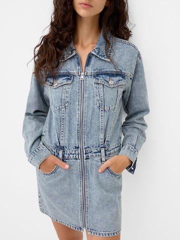 Bershka Dolga srajca | modra barva