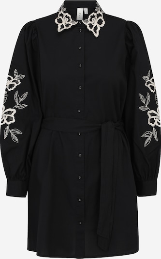 YAS Petite Košilové šaty - krémová / černá, Produkt