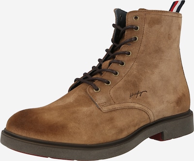 Bocanci cu șireturi TOMMY HILFIGER pe maro cămilă, Vizualizare produs