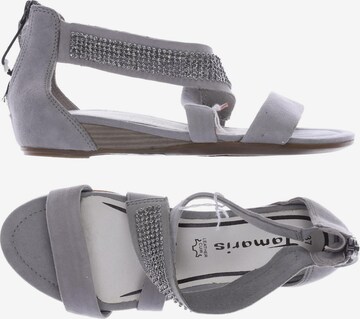 TAMARIS Sandals & High-Heeled Sandals in 37 in Grey: front