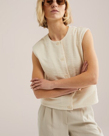 WE Fashion Väst i beige