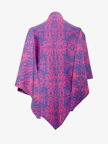 LANARTO slow fashion Wrap 'Stola Blütenzauber' in Purple: front