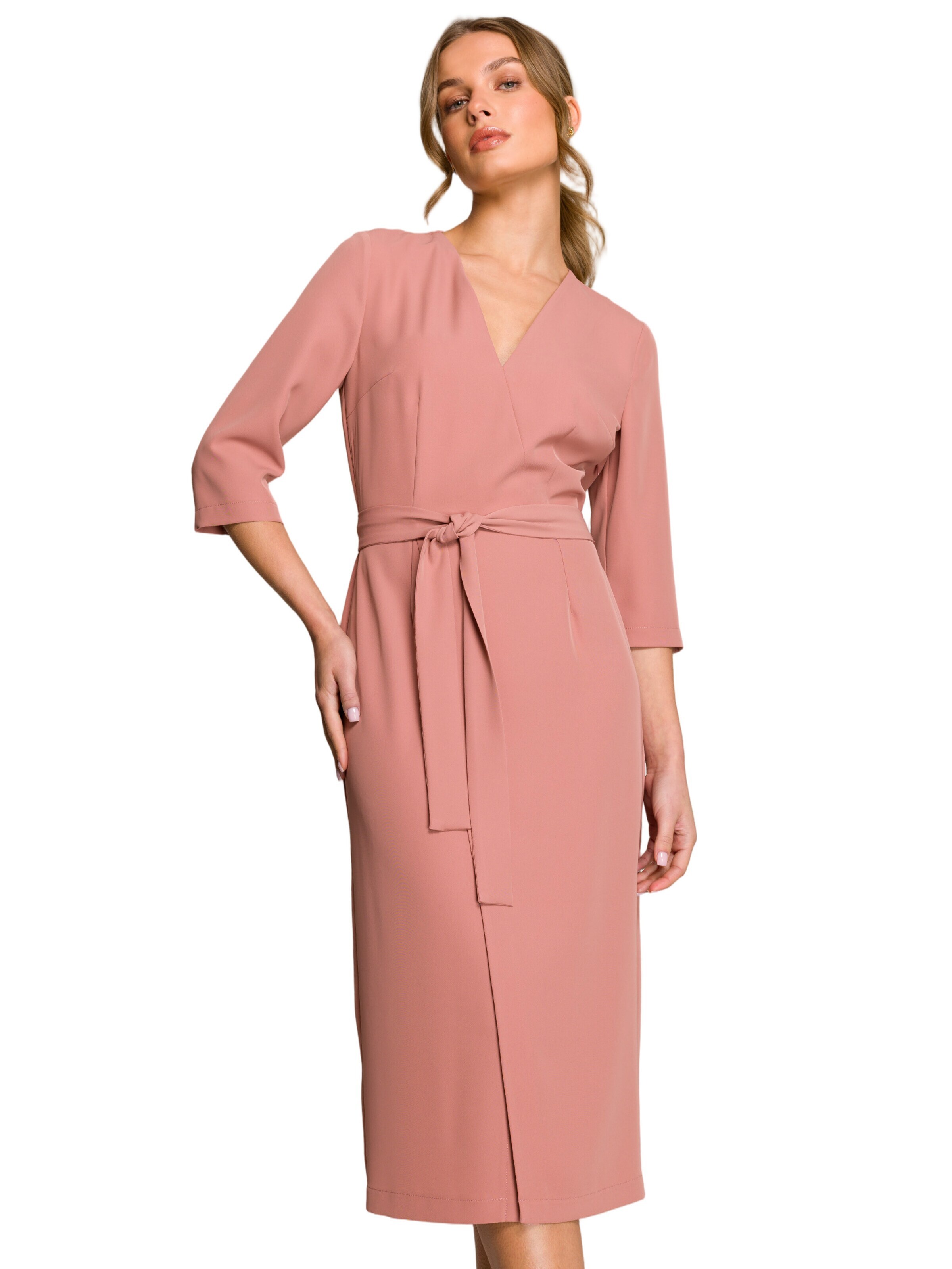 Rochie 'Sukienka z kopertowym motywem' de la Stylove pe roz