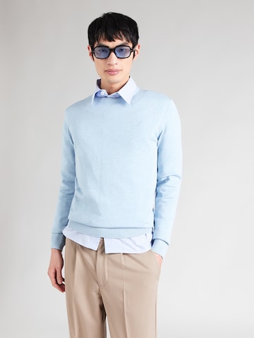 Bruun & Stengade Sweter 'Jupiter' w kolorze niebieski: przód