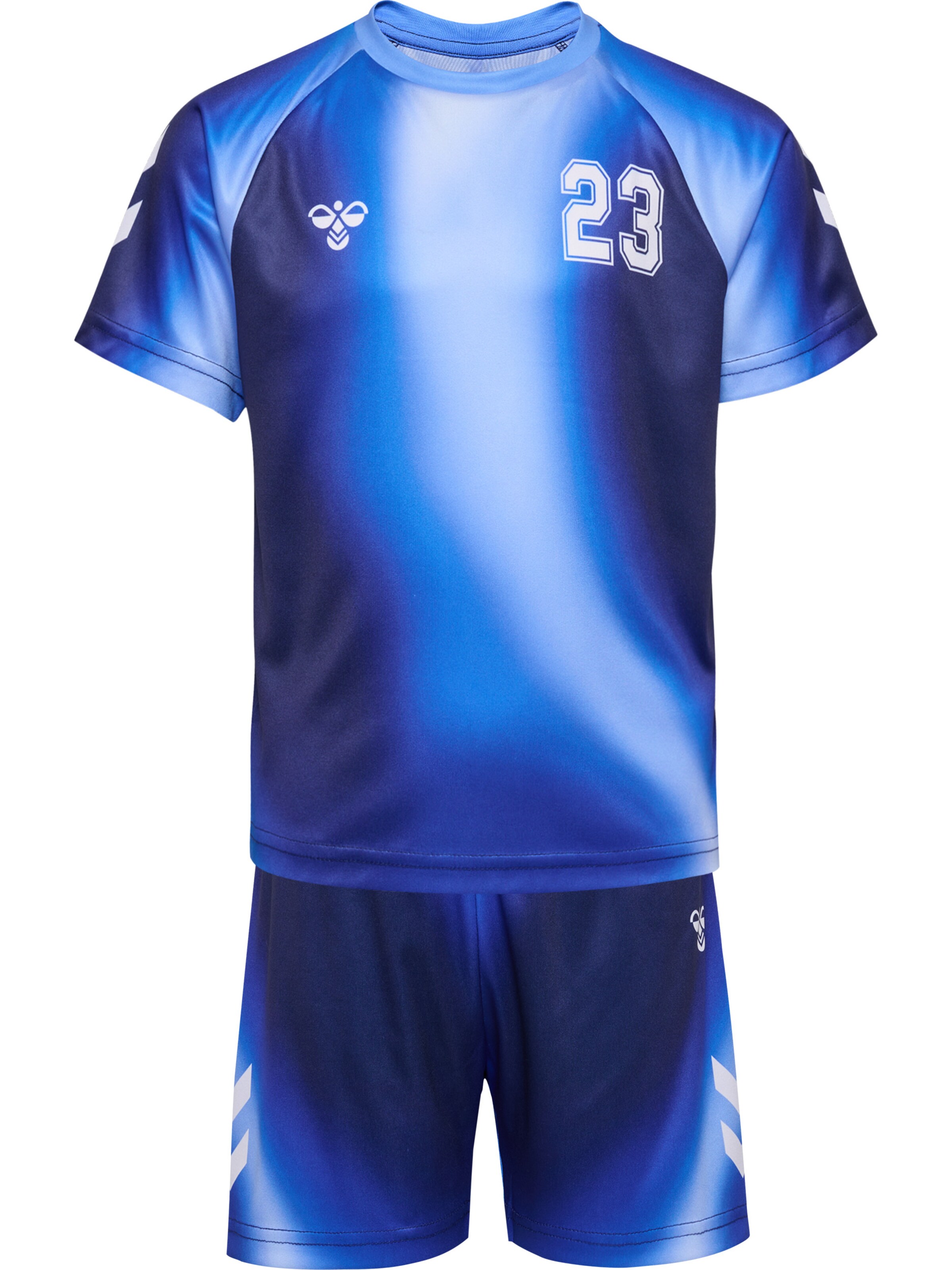Hummel Regular Fit Sportanzug in Blau: Vorderseite