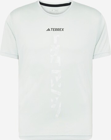 ADIDAS TERREX - Camisa funcionais 'Agravic' em cinzento: frente