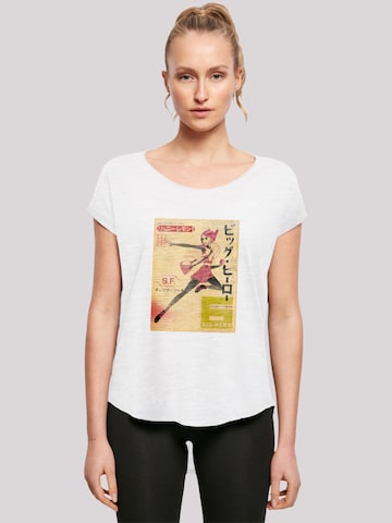 T-shirt 'Big Hero 6 Honey Lemon Newspaper' F4NT4STIC en blanc : devant