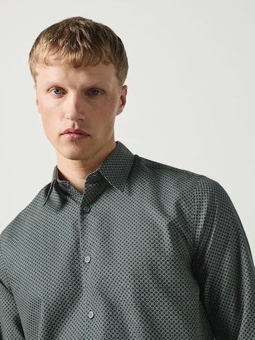 Next Regular fit Button Up Shirt in Green