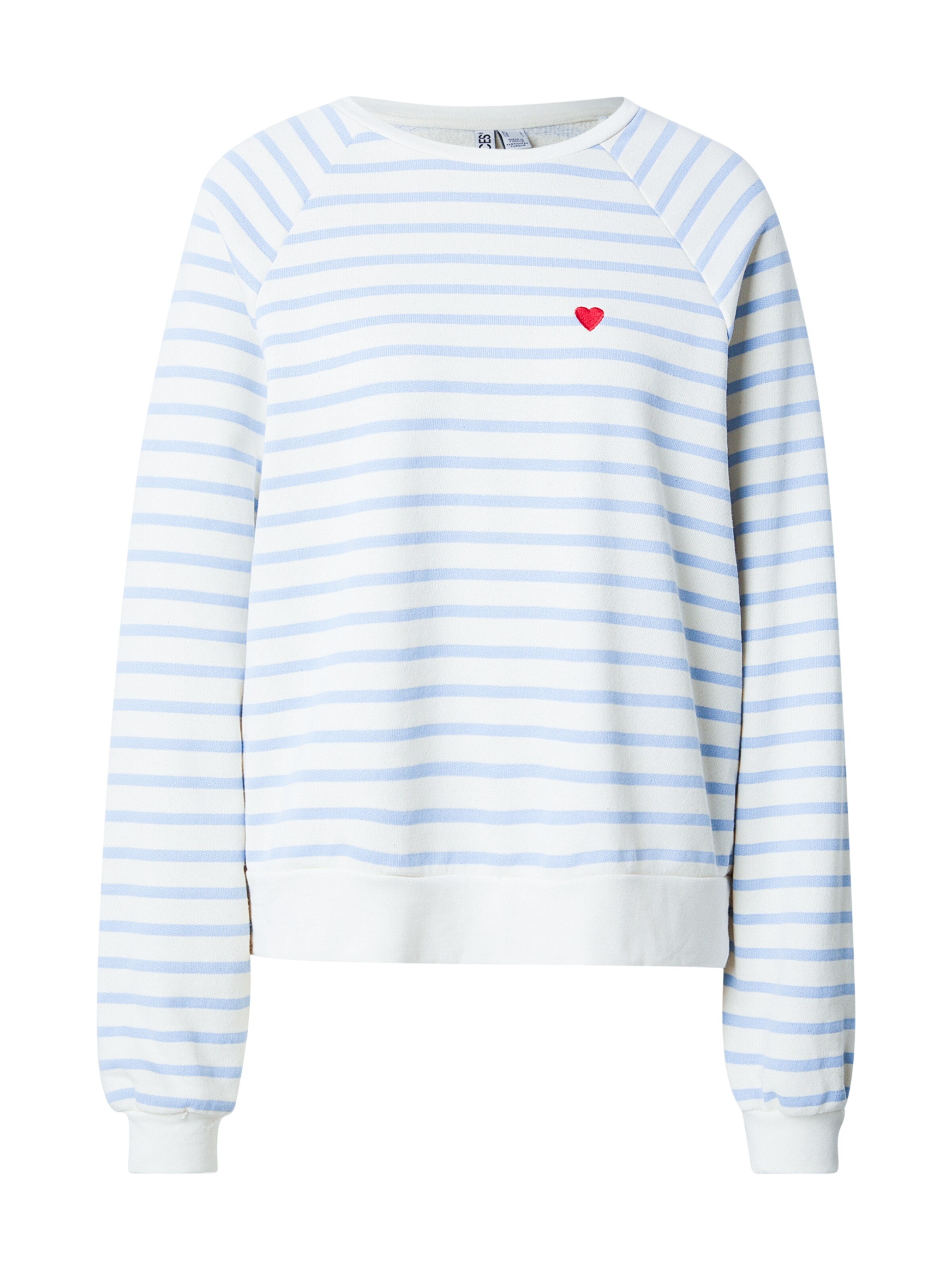 balts PIECES Sportisks džemperis 'PCGRETA': no priekšpuses