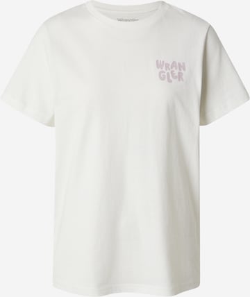 T-shirt 'SIGN OFF' WRANGLER en blanc : devant