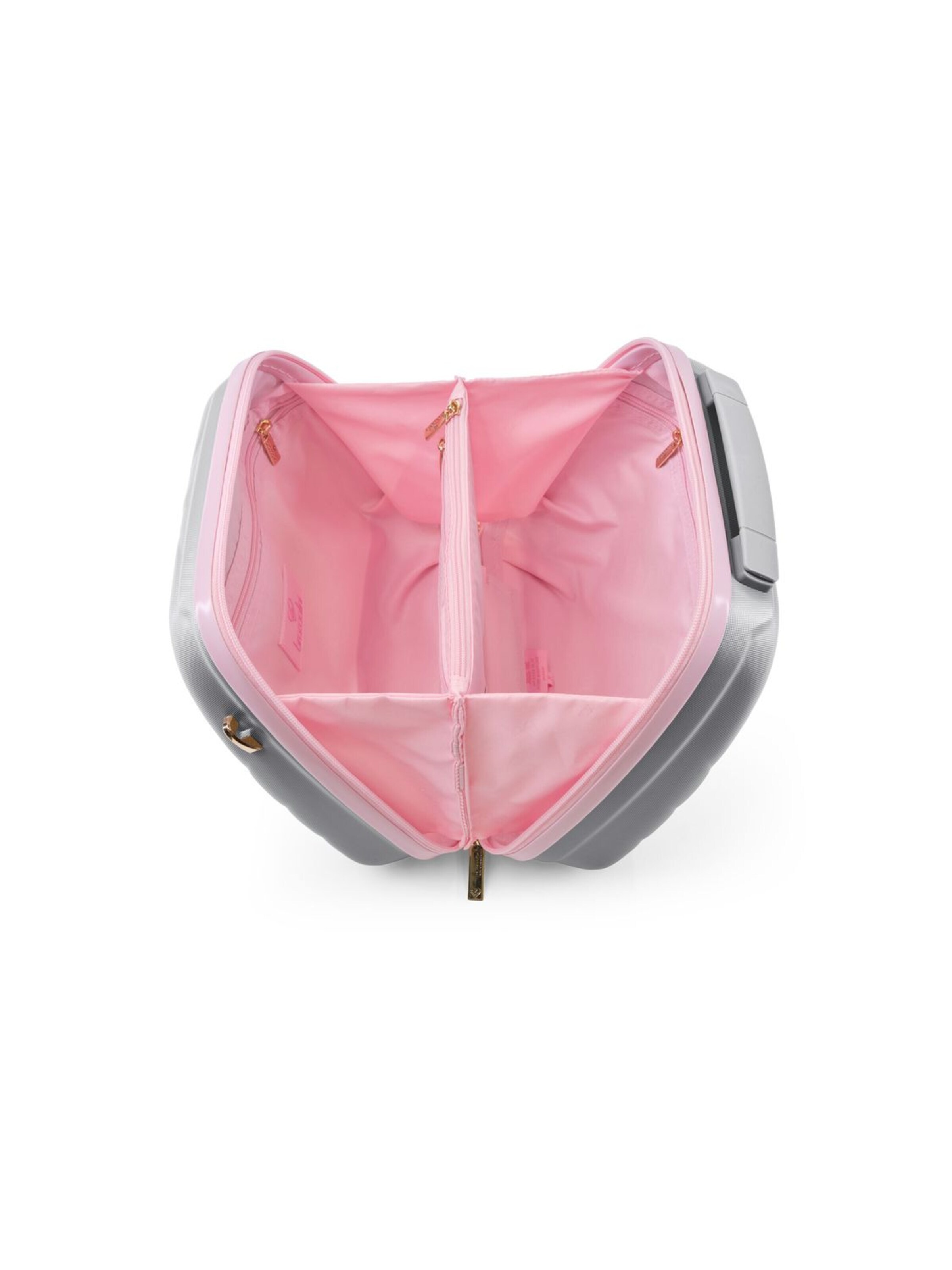 Braccialini - Bolsa de maquillaje 'Matelassé' en plata