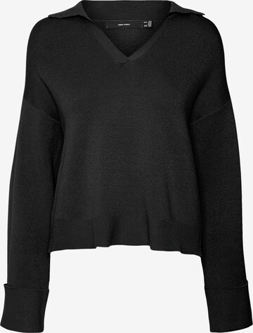 VERO MODA Sweater 'Gold Needle' in Black: front