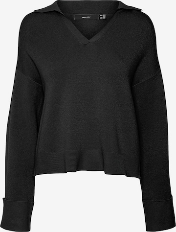 VERO MODA - Pullover 'Gold Needle' em preto: frente