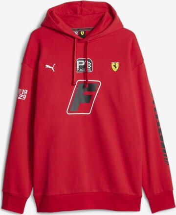 Sweat de sport 'Scuderia Ferrari Race Garage Crew' PUMA en rouge : devant