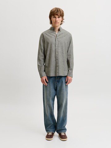 JACK & JONES Regular Fit Hemd in Grau