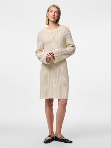 PIECES Knitted dress 'PCNUKA' in Beige