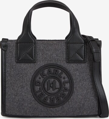 Karl Lagerfeld Handtasche ' K/Skuare Small Felt ' in Grau: predná strana