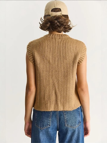 Gilet in maglia di Bianco Lucci in beige