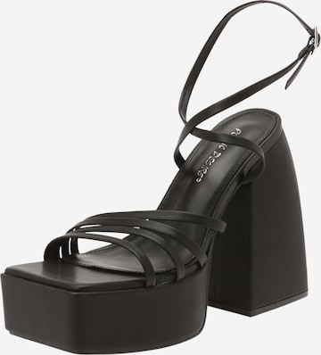 Sandalo con cinturino 'AMERIE' di Public Desire in nero: frontale