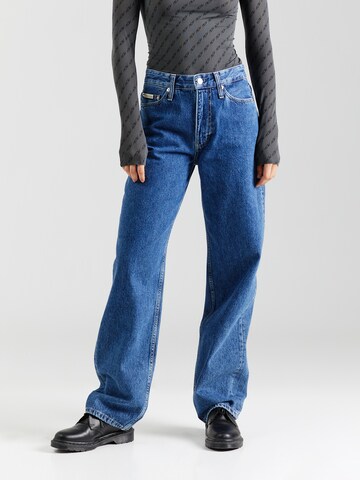 Calvin Klein Jeans Wide Leg Jeans in Blau: Vorderseite