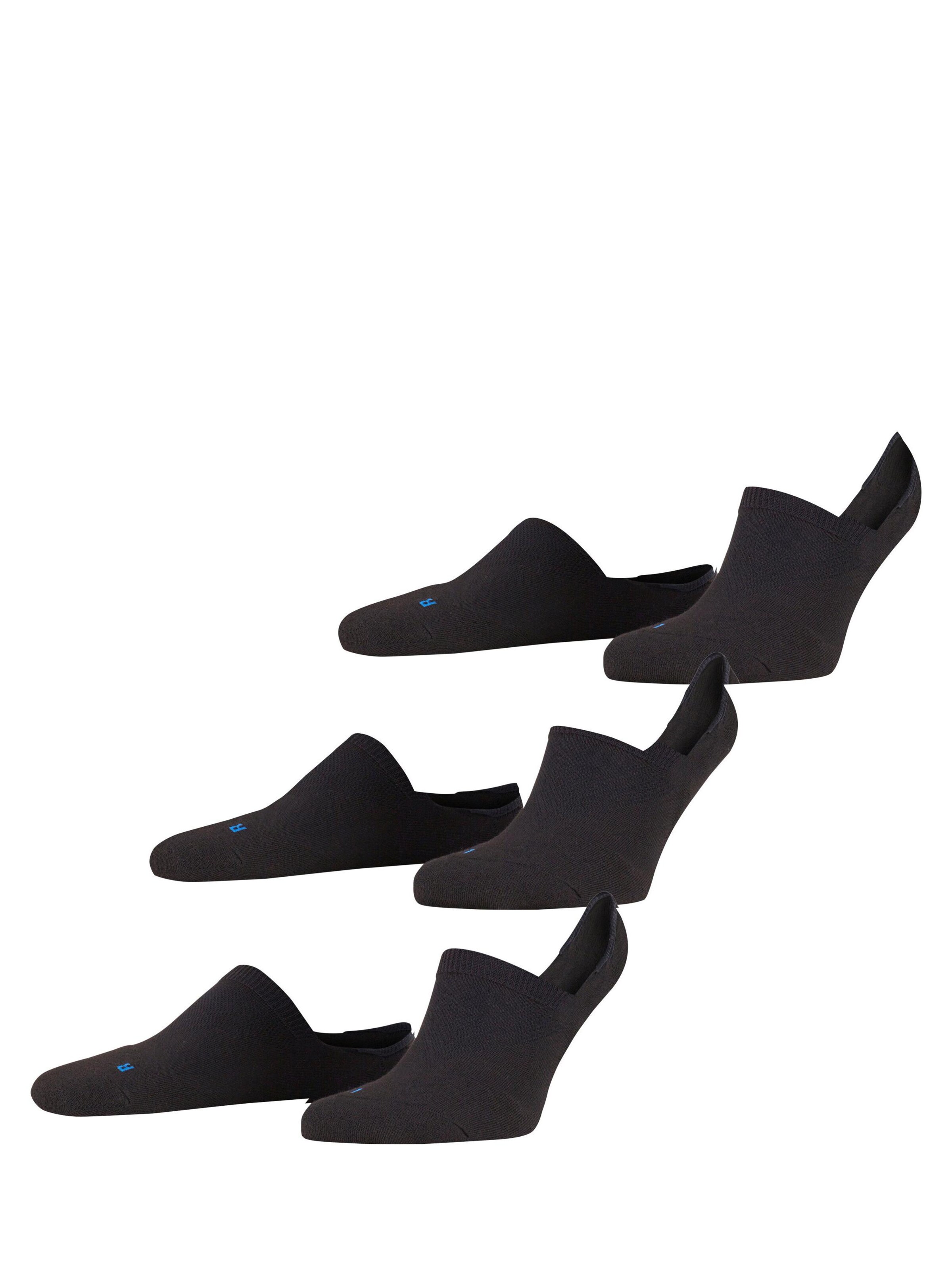 FALKE Füßlinge 'Cool Kick 3-Pack'‌‌‌‌‌‌‌‌‌‌ in Schwarz: Vorderseite