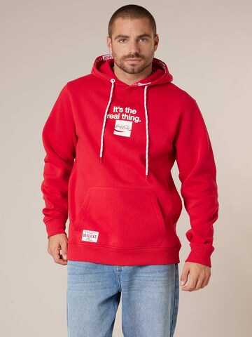 Sweat-shirt 'Refresh' Deeluxe en rouge : devant