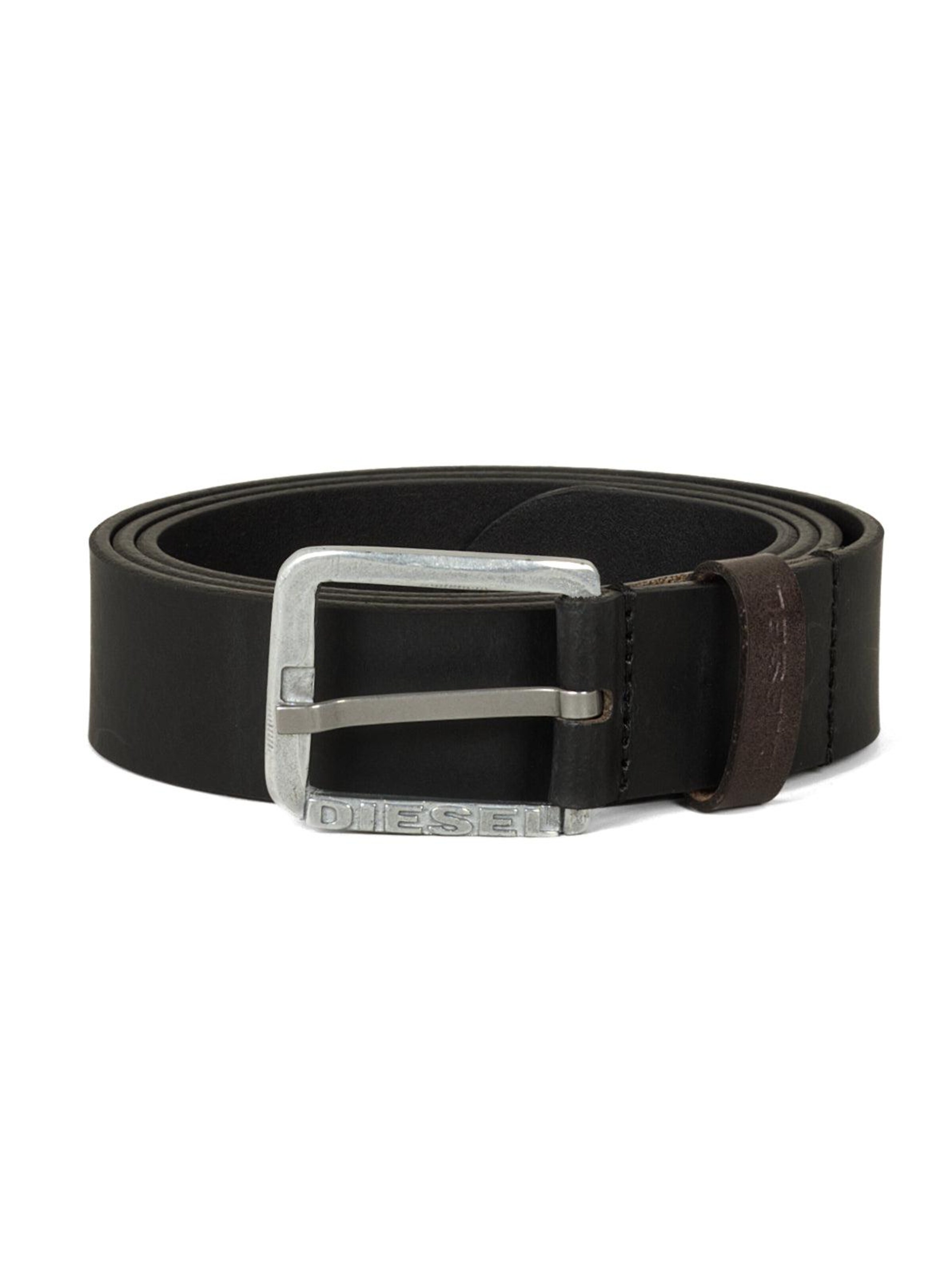 DIESEL Belt 'LOGO B-BASIC LEATHER BELT' in 95 in Black, Item view
