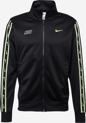 Nike Sportswear Giacca di felpa Repeat in Nero ABOUT YOU