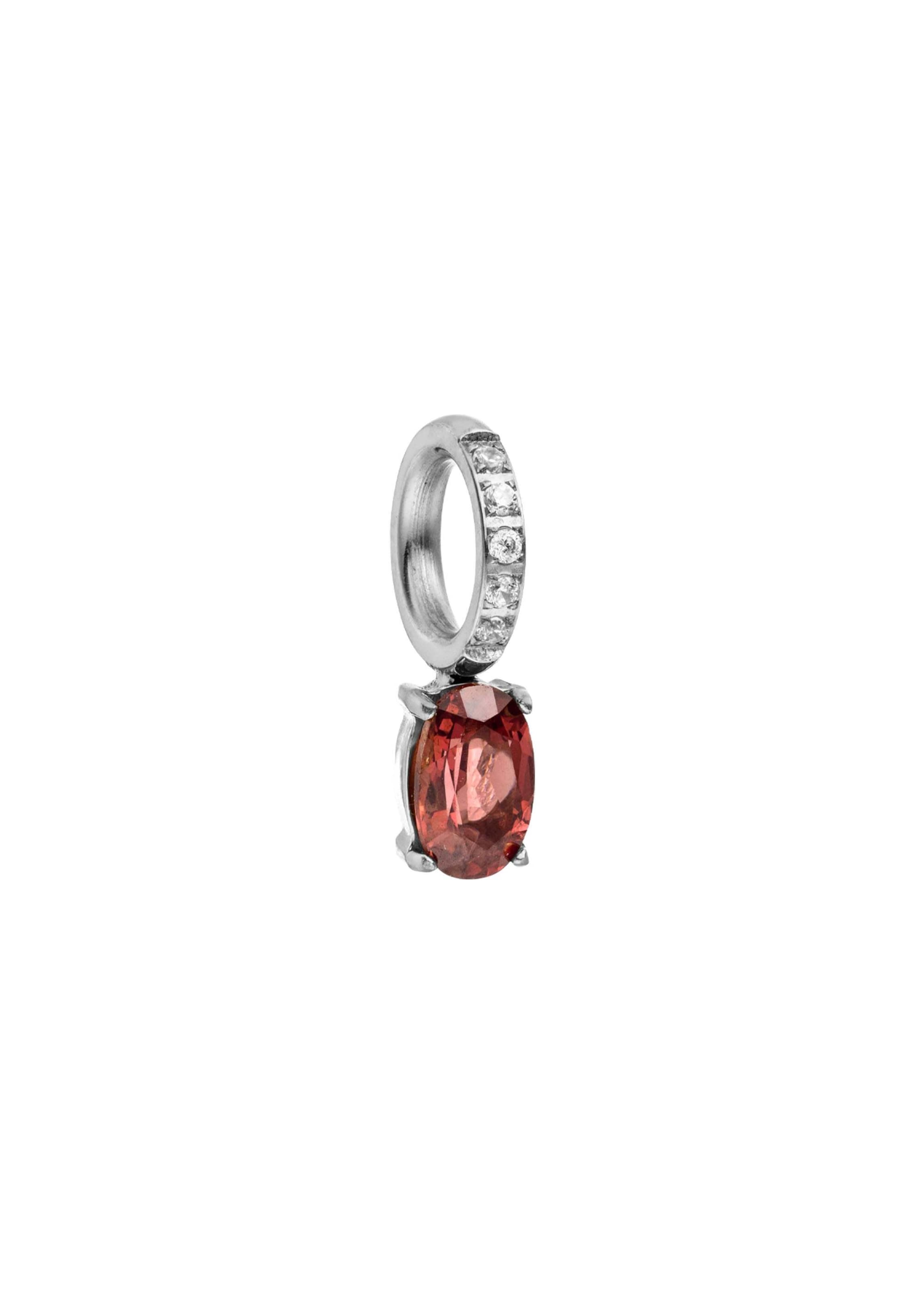 Pendentif 'Januar Granat' PURELEI en argent : devant