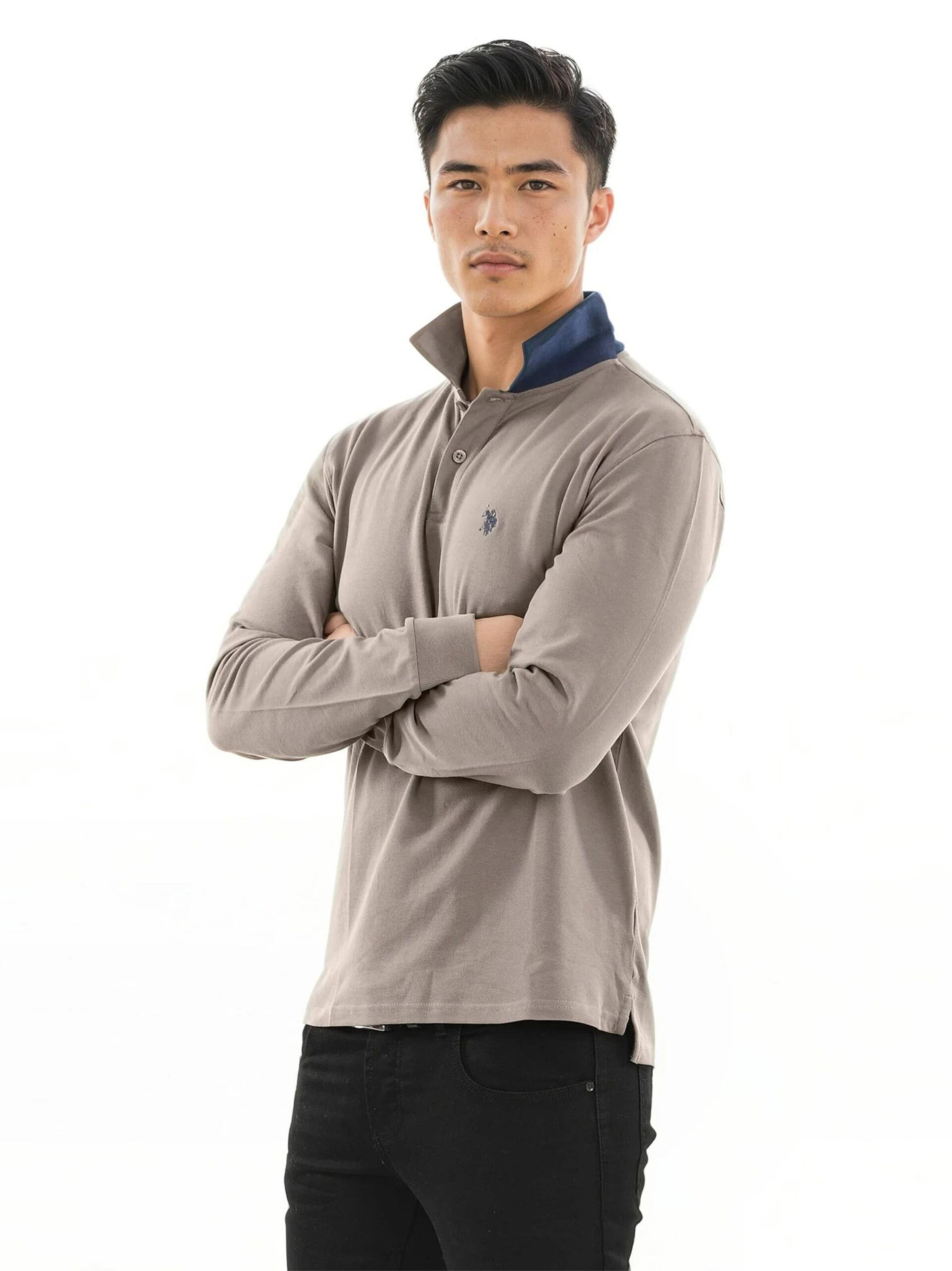 U.S. POLO ASSN. Shirt in Grey: front