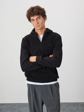 Tommy Life Fleece jas in Zwart