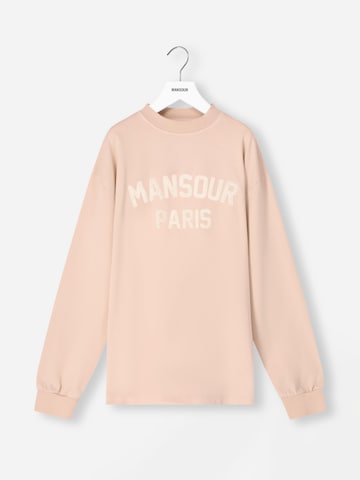 Mansour Sweatshirt 'Paris College Longsleeve' in Pink