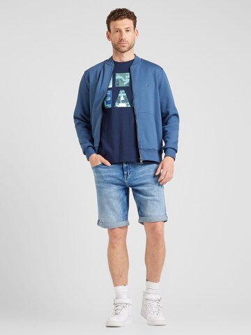 QS Regular Shorts 'John' in Blau