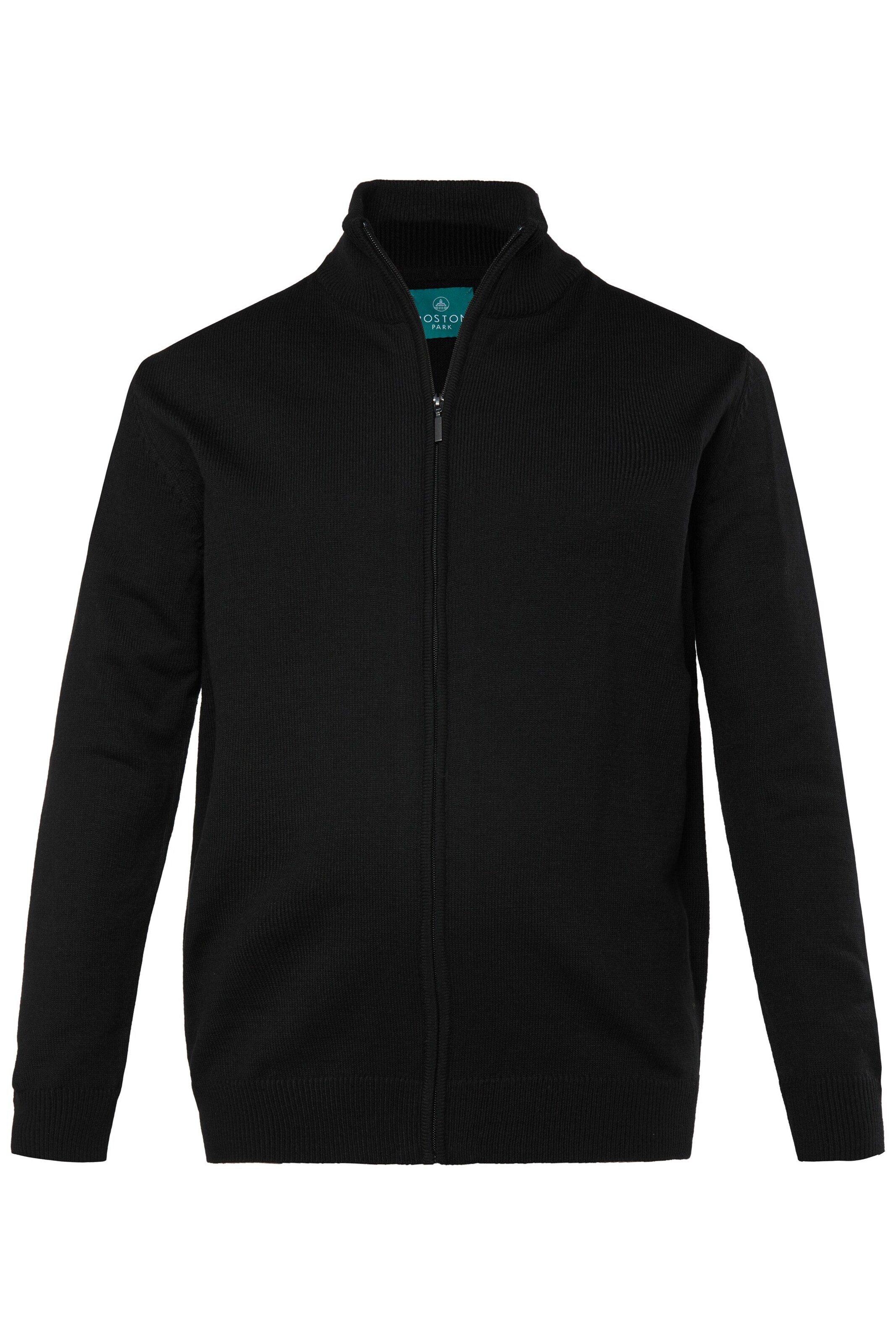 Boston Park Strickjacke in Schwarz: Vorderseite