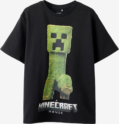 NAME IT Paita 'NKMNORAN MINECRAFT' koossa 110 värissä harmaa / vihreä / musta / valkoinen, Tuotenäkymä