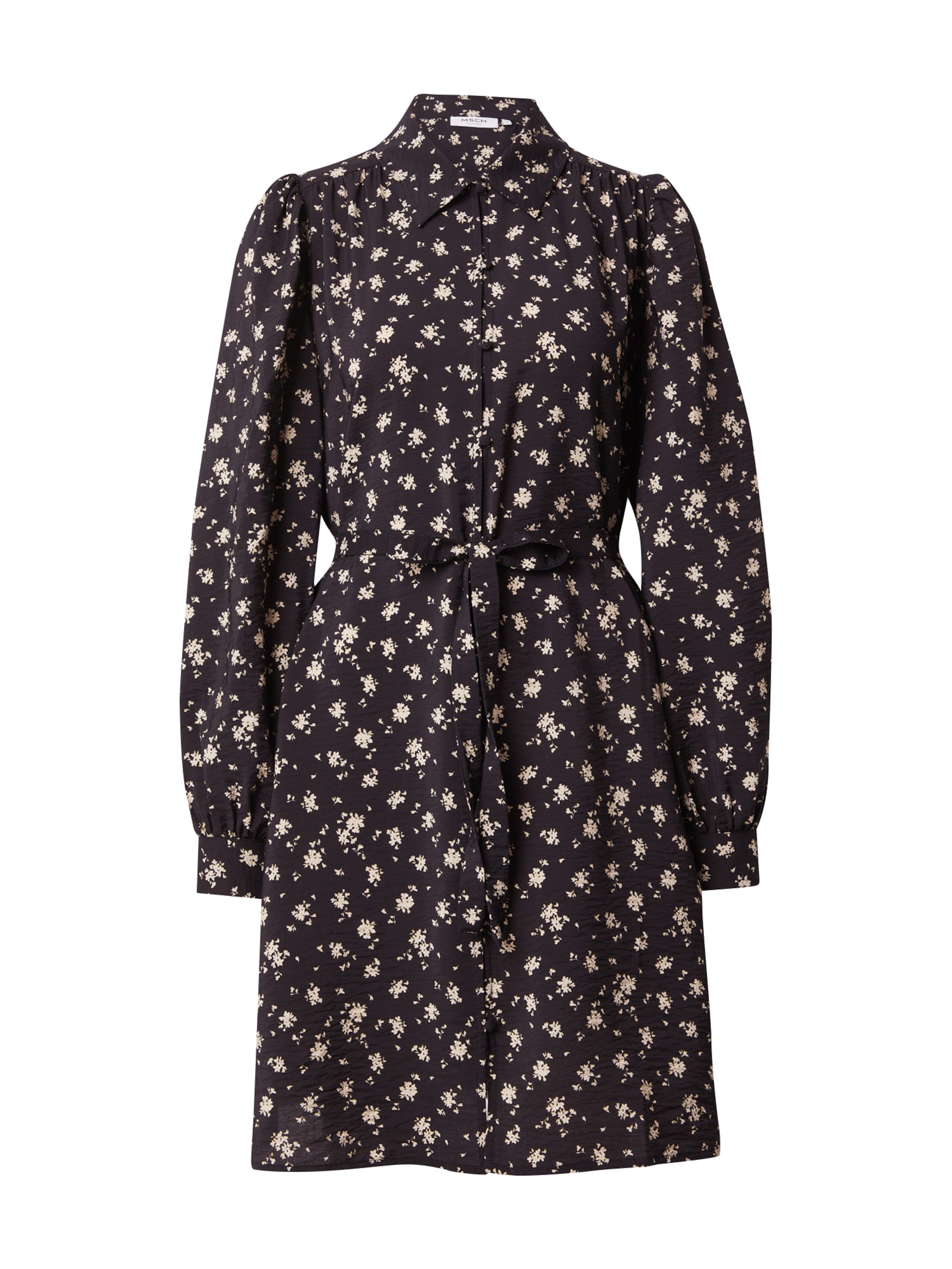 MSCH COPENHAGEN Рокля тип риза 'Nathasia Ladonna' в черно: отпред