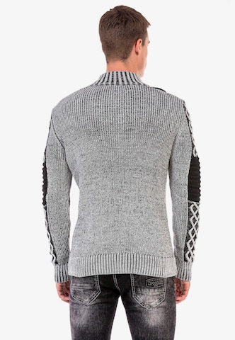 CIPO & BAXX Knit Cardigan in Grey