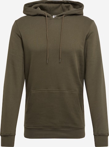 Urban Classics Sweatshirt in Groen: voorkant