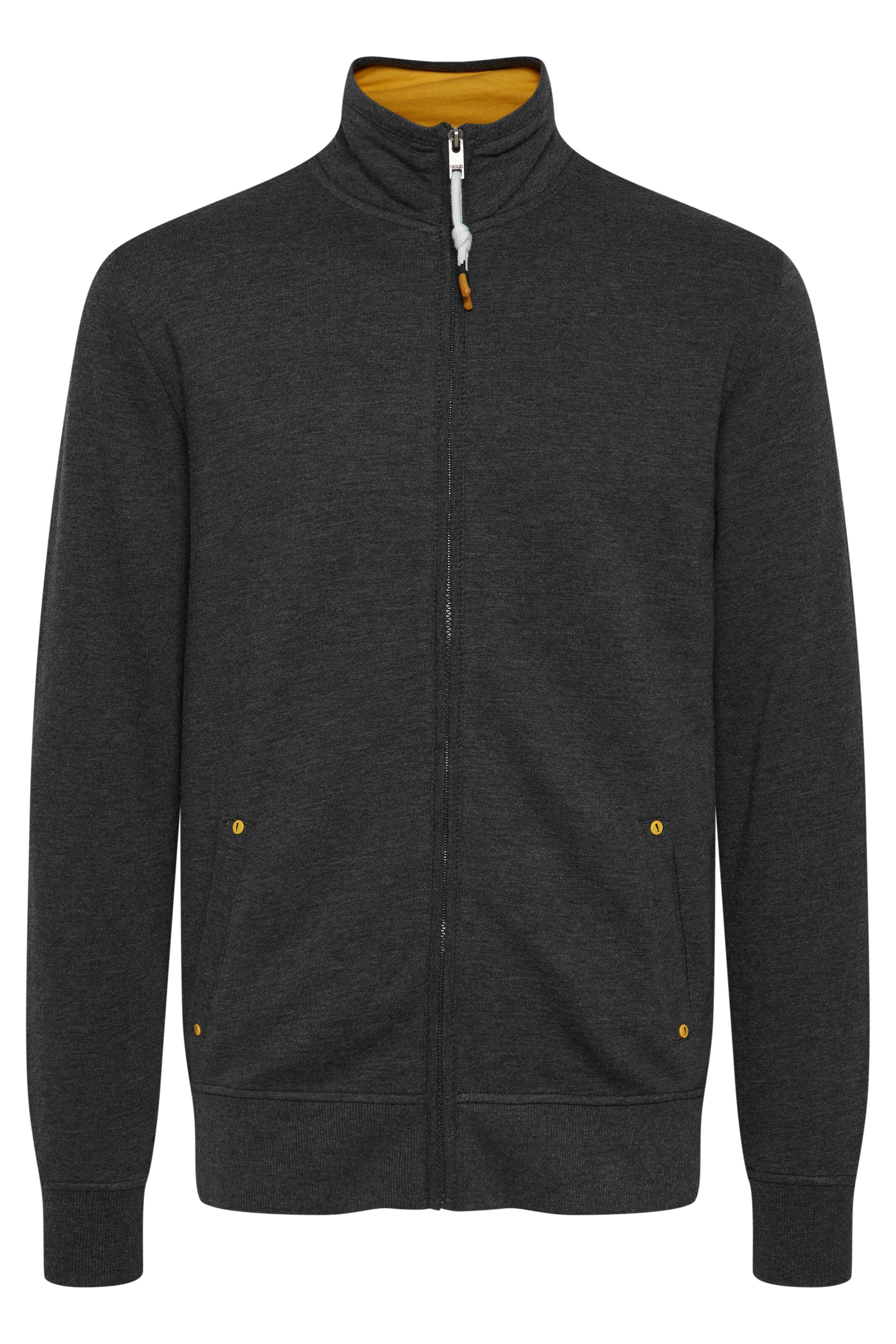 !Solid - Casaco em moletão em cinzento: frente