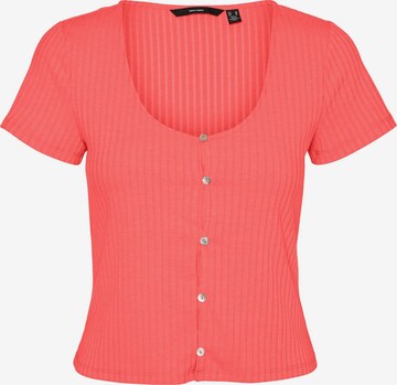 VERO MODA Knit cardigan 'MADDY BABA' in Orange: front