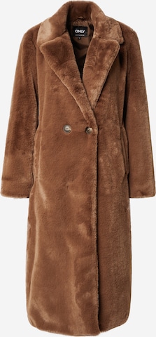 Manteau d’hiver 'ANNABELL' ONLY en marron : devant