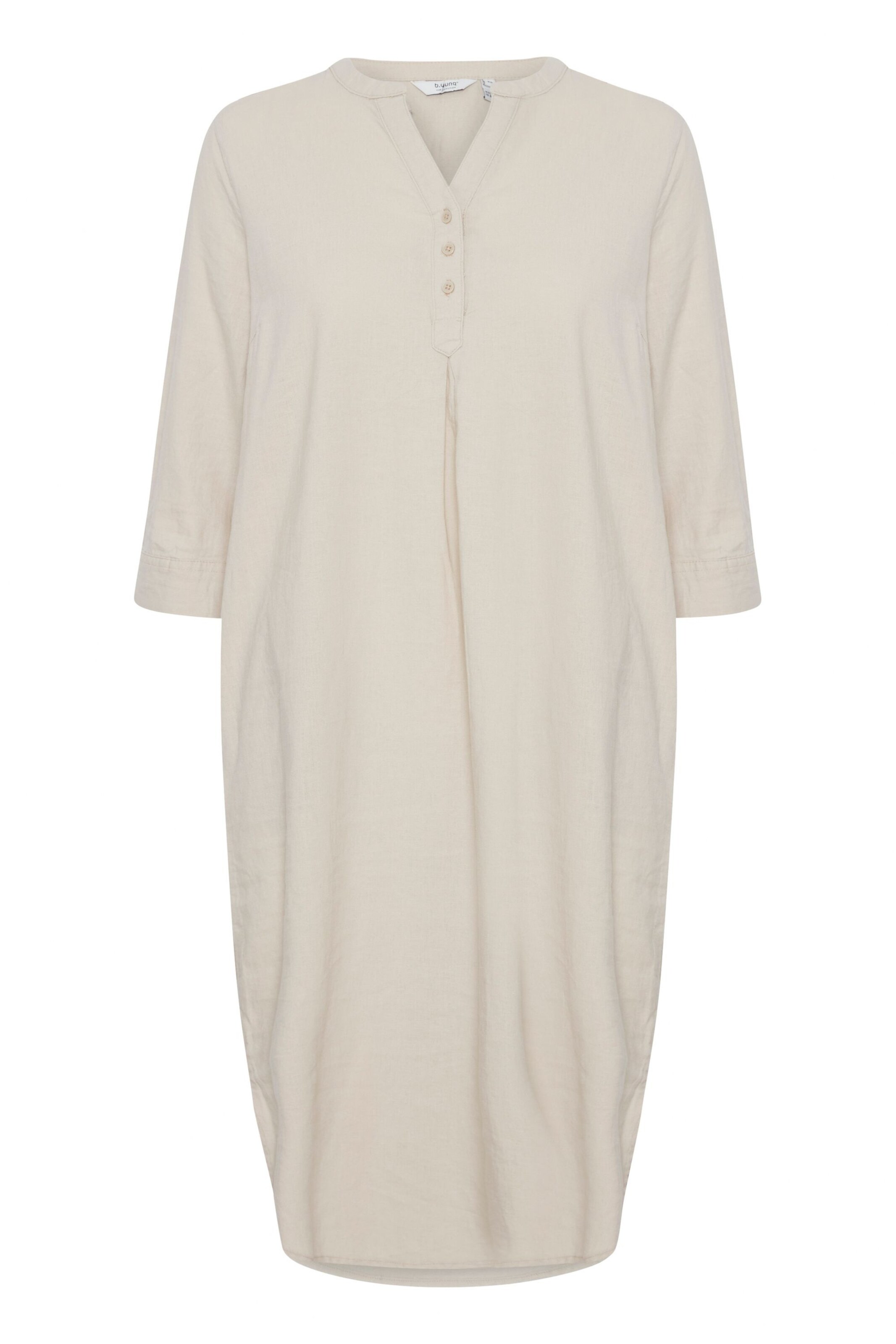 b.young Blusenkleid 'Falakka' in beige, Produktansicht