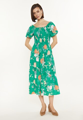 Usha - Vestido de verão 'Spring Summer' em verde: frente