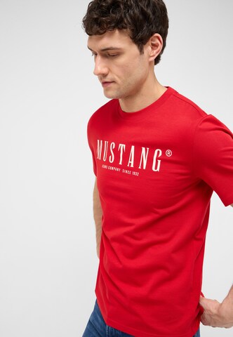 MUSTANG Shirt 'Austin' in Rot: Vorderseite