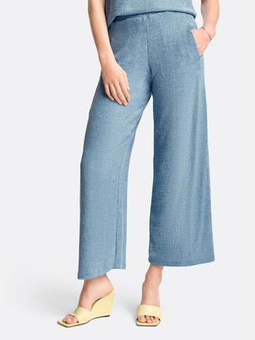Rich & Royal - Pierna ancha Pantalón en azul: frente