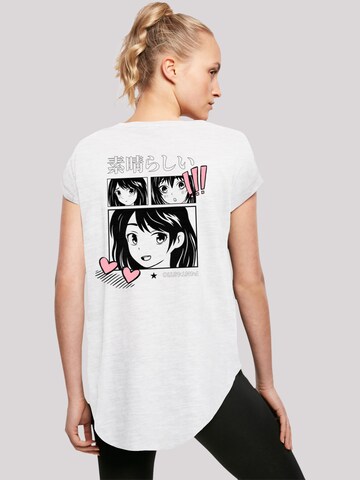 T-shirt 'Manga Anime Japan' F4NT4STIC en blanc : devant